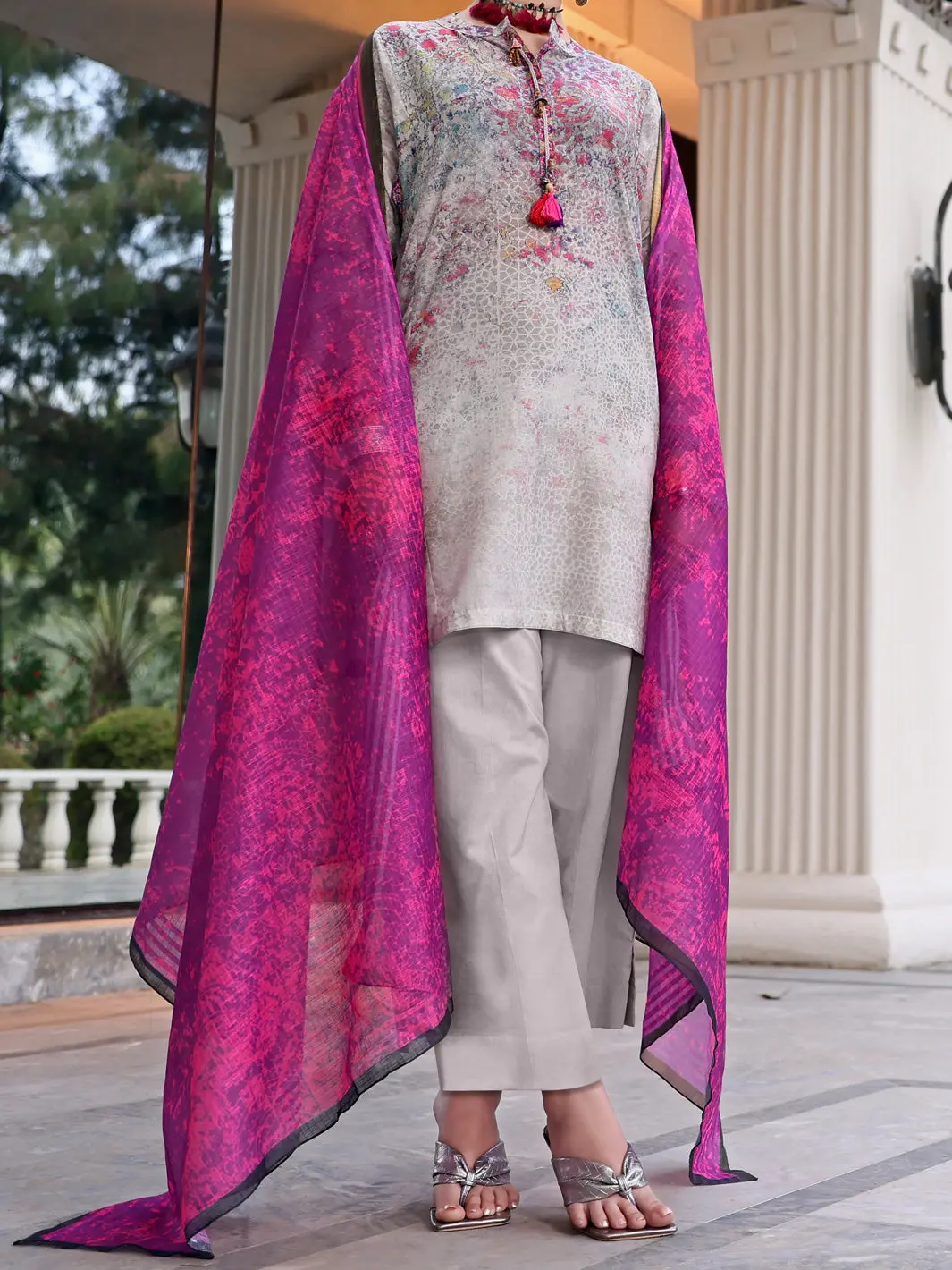 Grey Lawn 3Pc Stitched - Alp-3Ps-1042/S 1