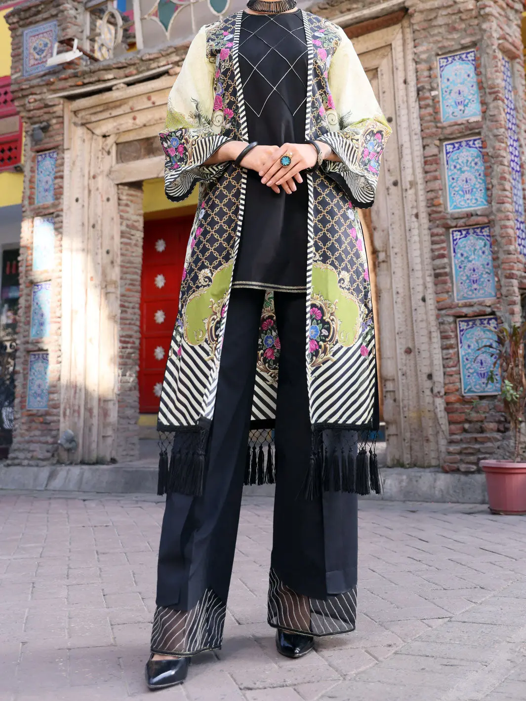 Black Lawn 2Pc Unstitched - Alp-2Ps-1101 1