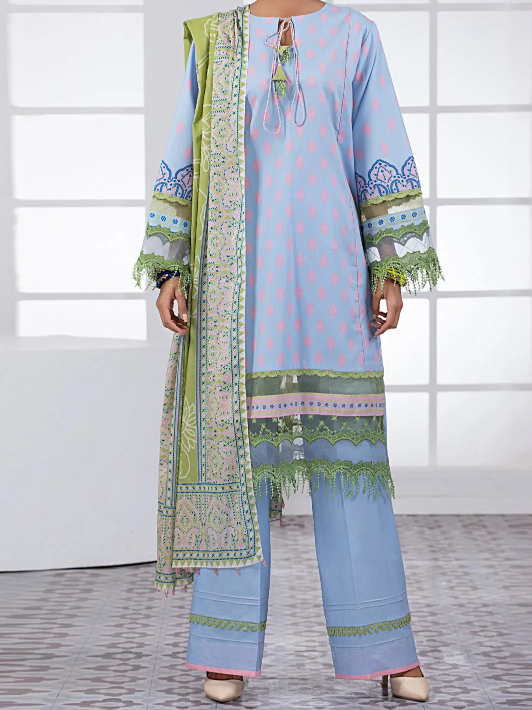 Grey Lawn 2Pc Unstitched - Alp-2Ps-1449B 1