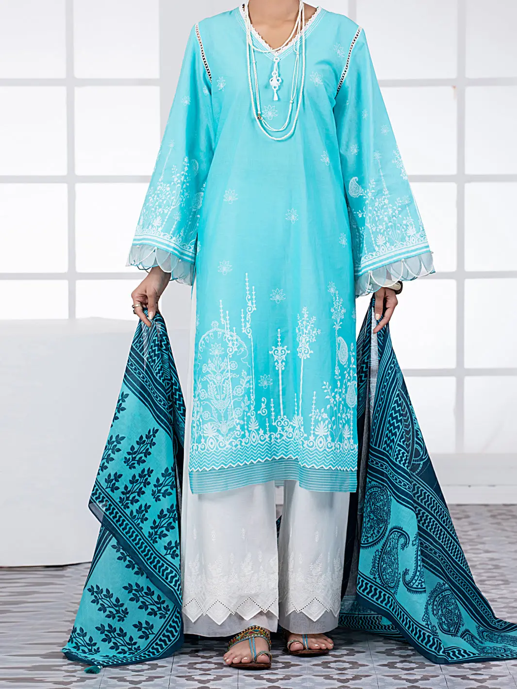 Ferozi Lawn 2Pc Unstitched - Alp-2Ps-1451A 1