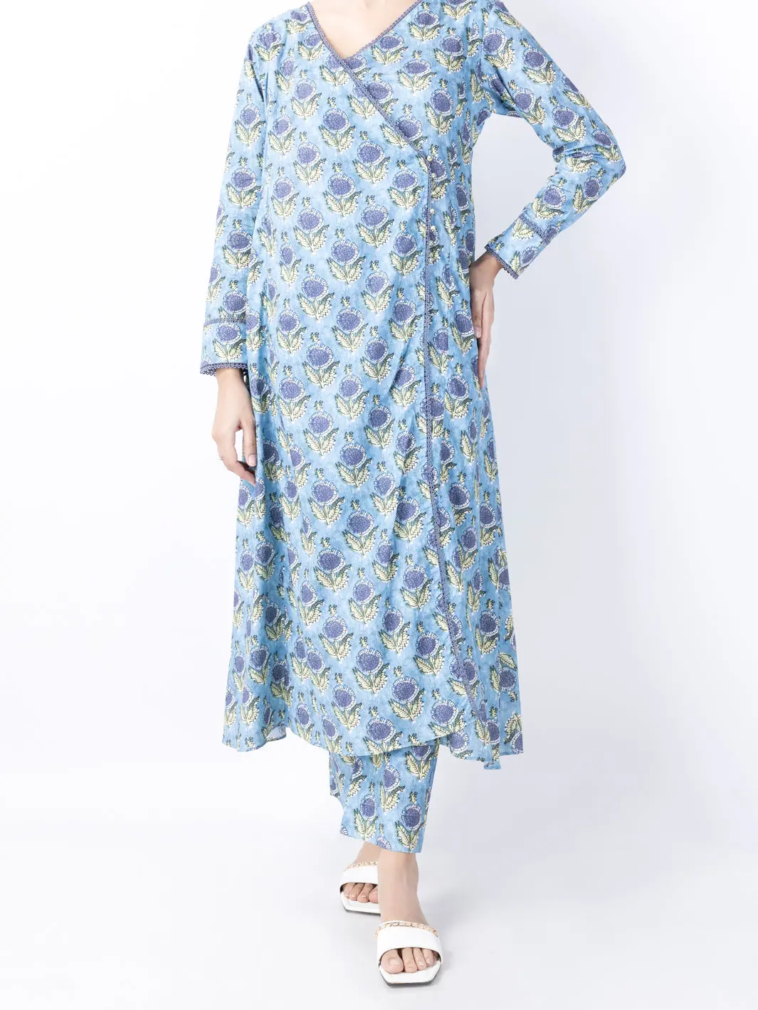 Light Blue Lawn 2Pc Stitched - Alp-2Ps-Lks-1741 1