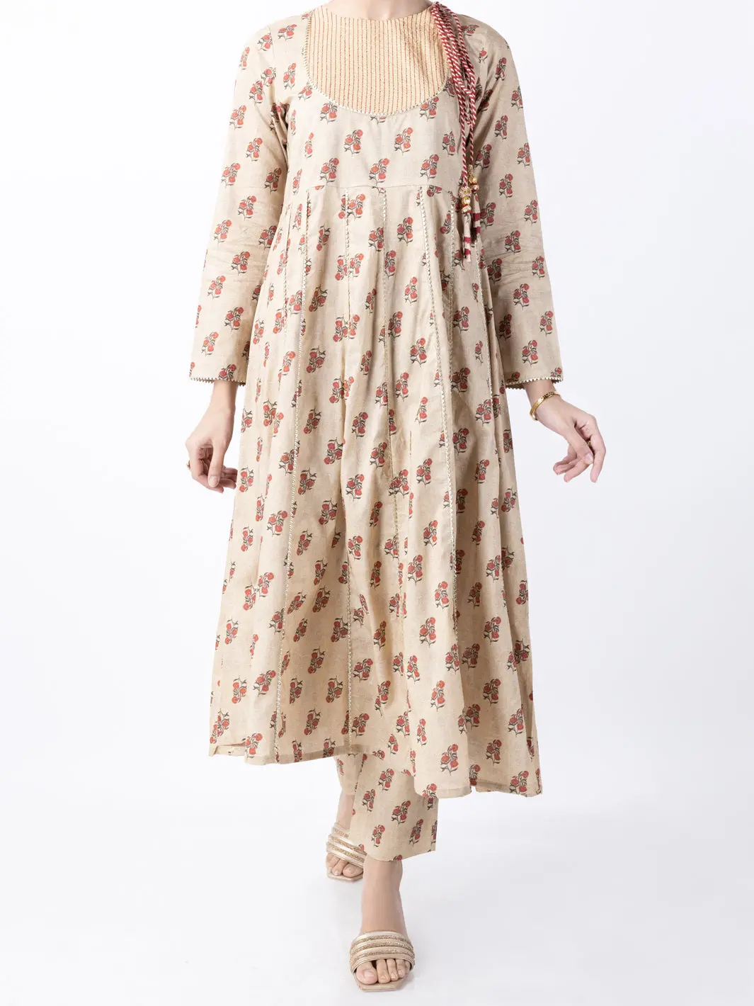 Khaki Lawn 2Pc Unstitched - Alp-2Ps-1742 1