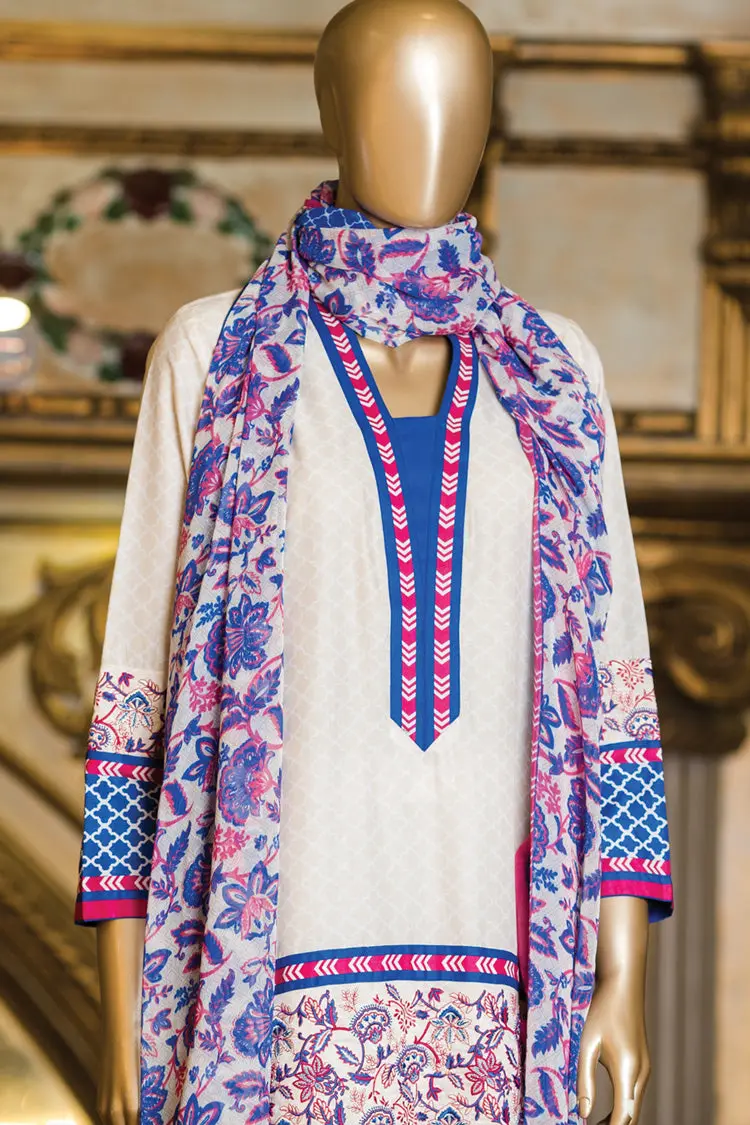 Off White Lawn 2Pc Unstitched - Alp-215 1
