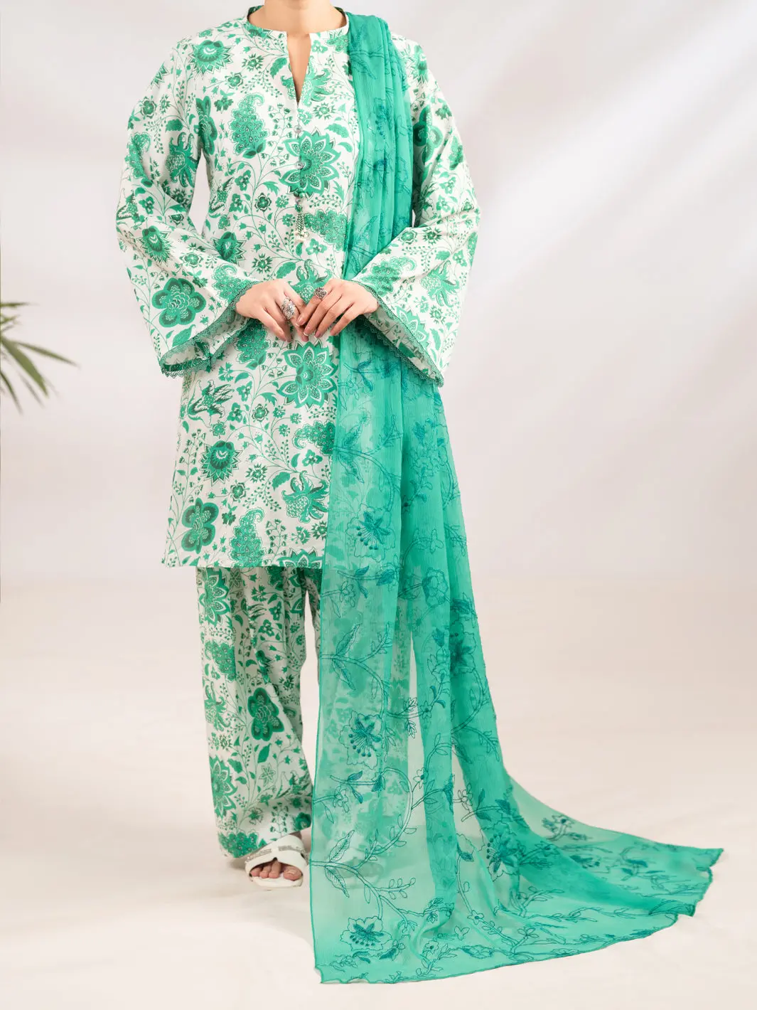 Green Lawn 3Pc Stitched - Alp-3Ps-2314 1