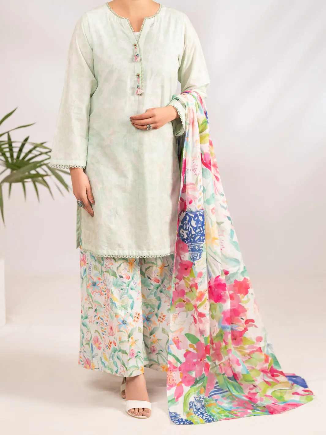 Multicolor Lawn 3Pc Stitched - Alp-3Ps-2299 1
