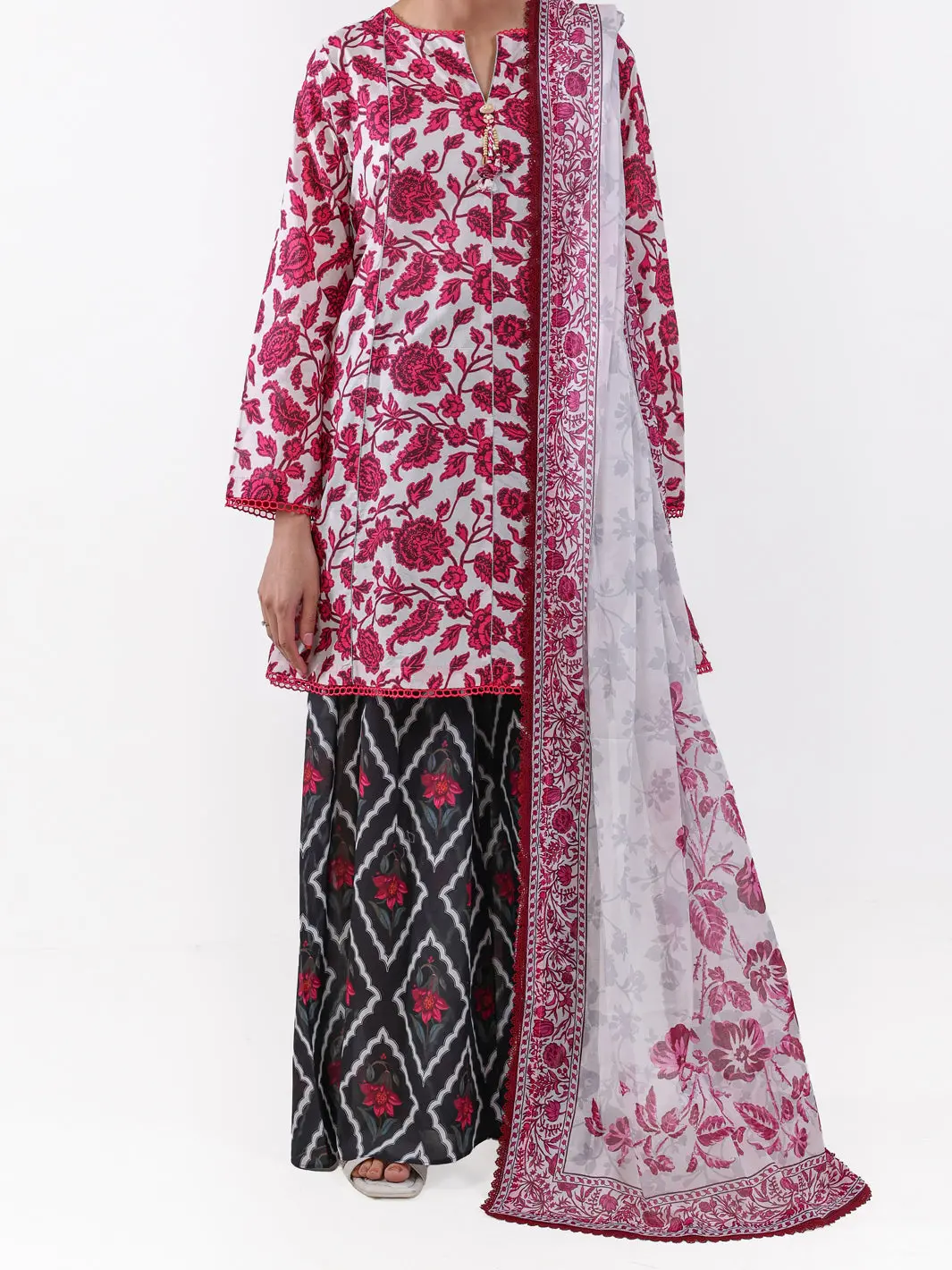 White Lawn 3Pc Unstitched - Alp-3Ps-2383 1