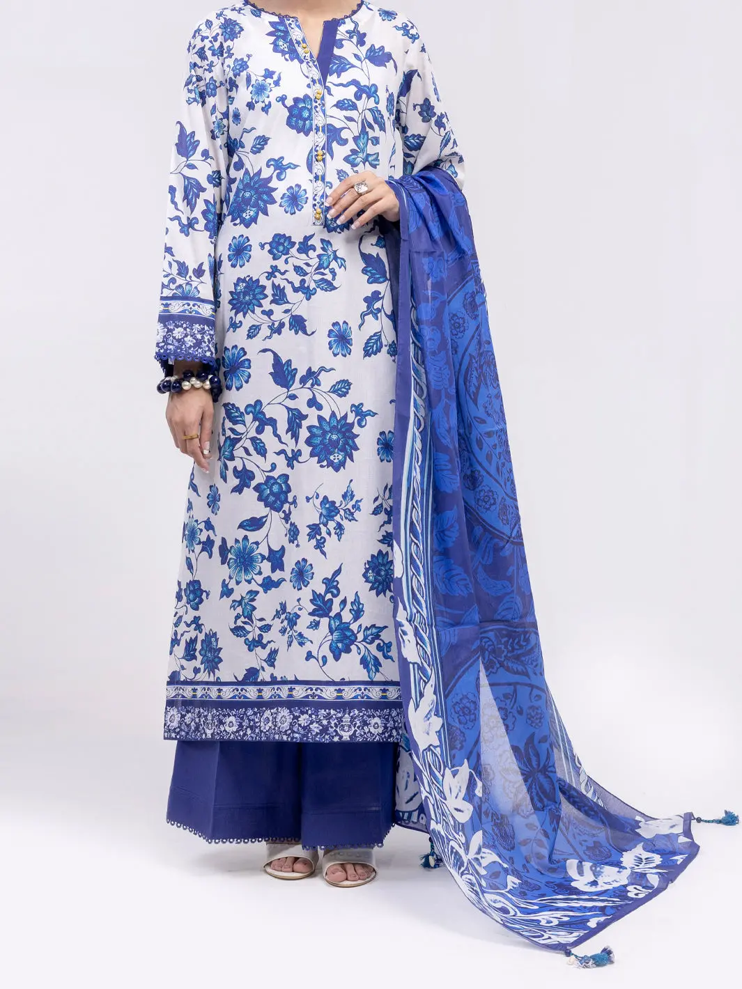 Blue Lawn 3Pc Unstitched - Alp-3Ps-2392 1