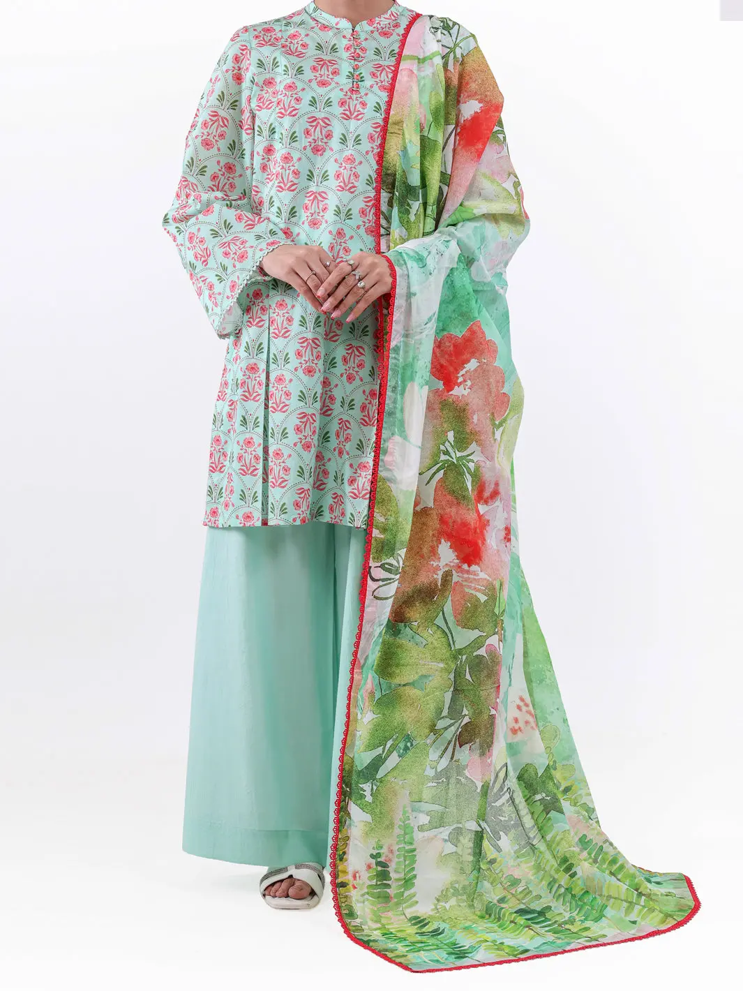 Green Lawn 3Pc Unstitched - Alp-3Ps-2396 1