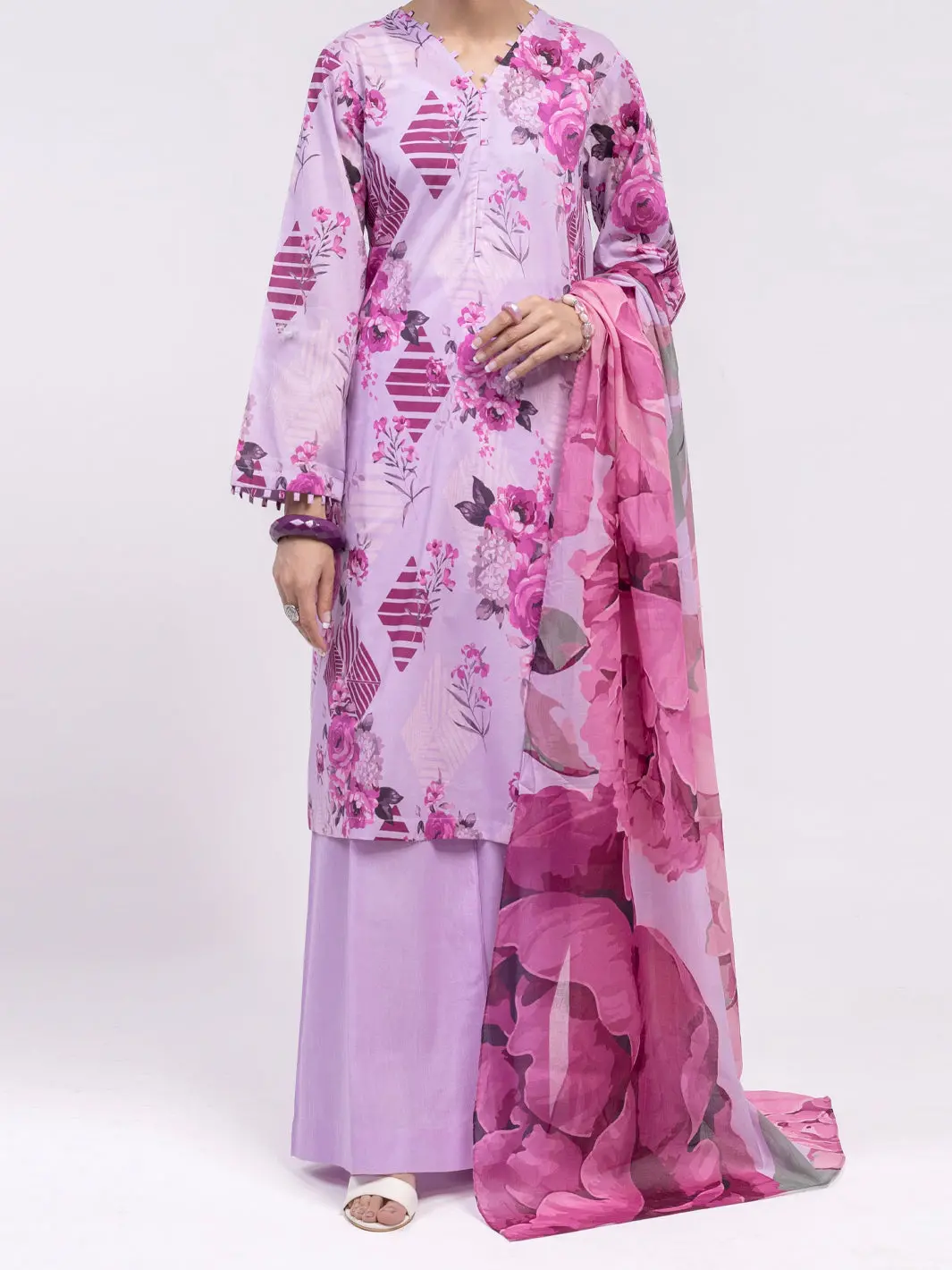 Purple Lawn 3Pc Unstitched - Alp-3Ps-2401 1