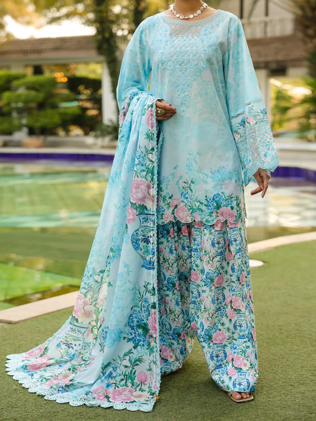 Blue Lawn 3Pc Unstitched - Alp-3Ps-2436 1