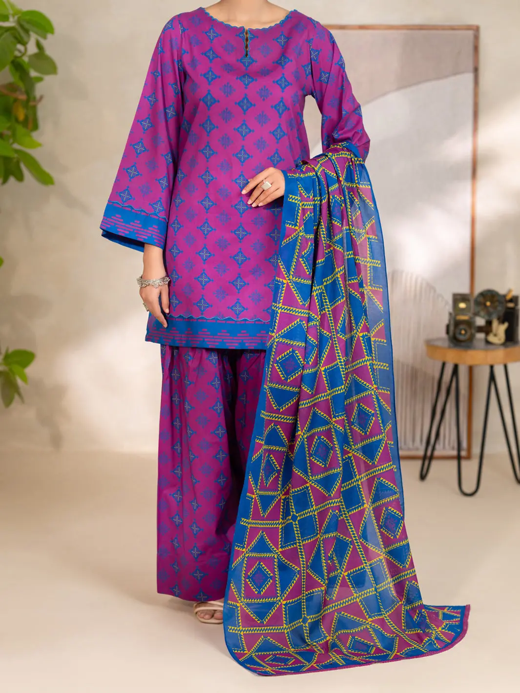 Purple Lawn Unstitched 3Pc - Alp-3Ps-2681 1