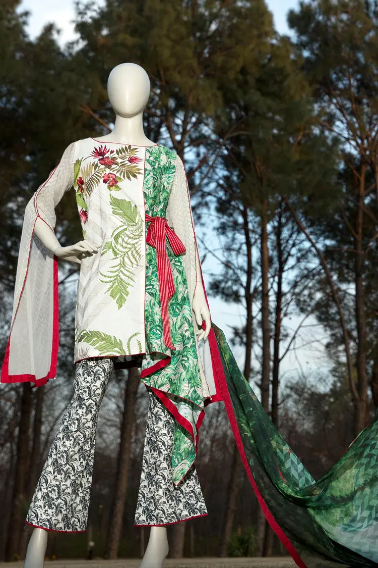 Natural Lawn 3Pc Unstitched - Alp-337 1