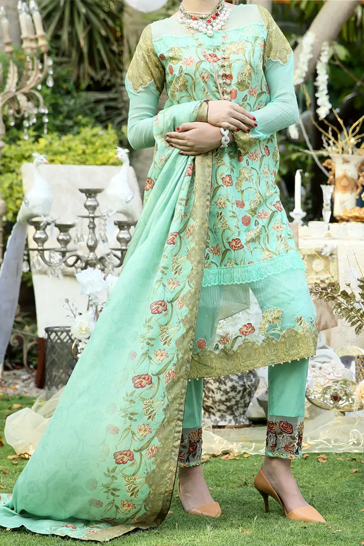Blue 3Pc Stitched - Alp-390 1