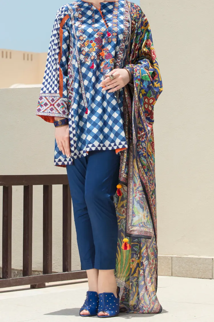 Blue 3Pc Stitched - Alp-3Ps-573 1
