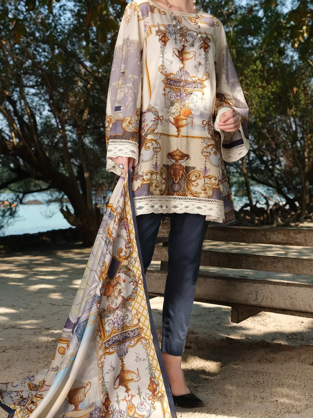 Grey Lawn 3Pc Unstitched - Alp-3Ps-866 1