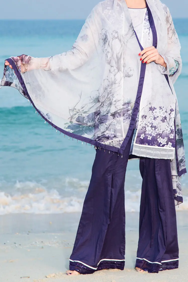 Purple Lawn 3Pc Stitched - Alp-469 1