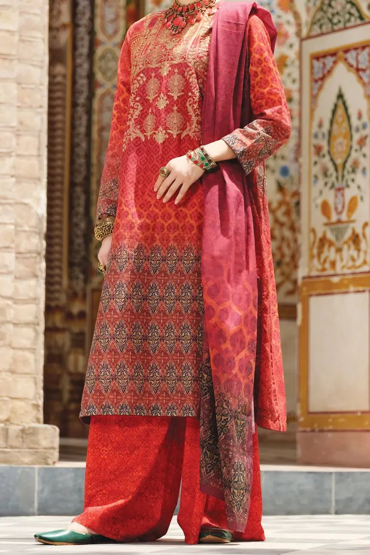 Red Lawn 3Pc Stitched - Alp-747 1