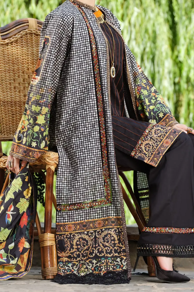 Black Cambric 2Pc Unstitched - Alp-767 1