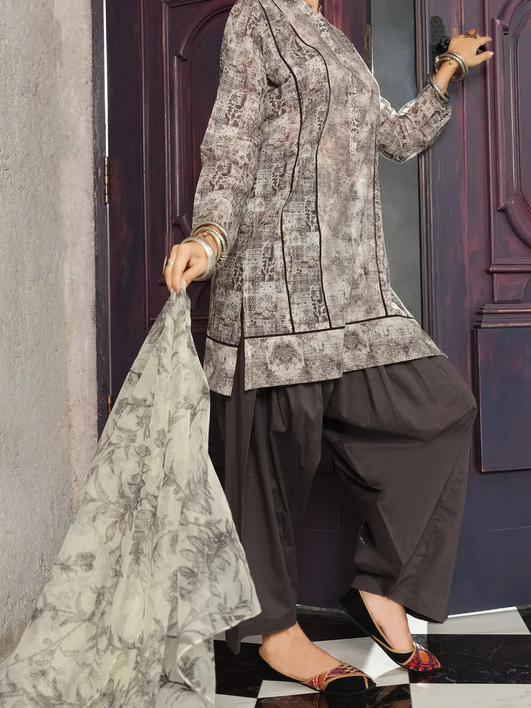 Beige 3Pc Stitched - Alp-3Ps-806 1