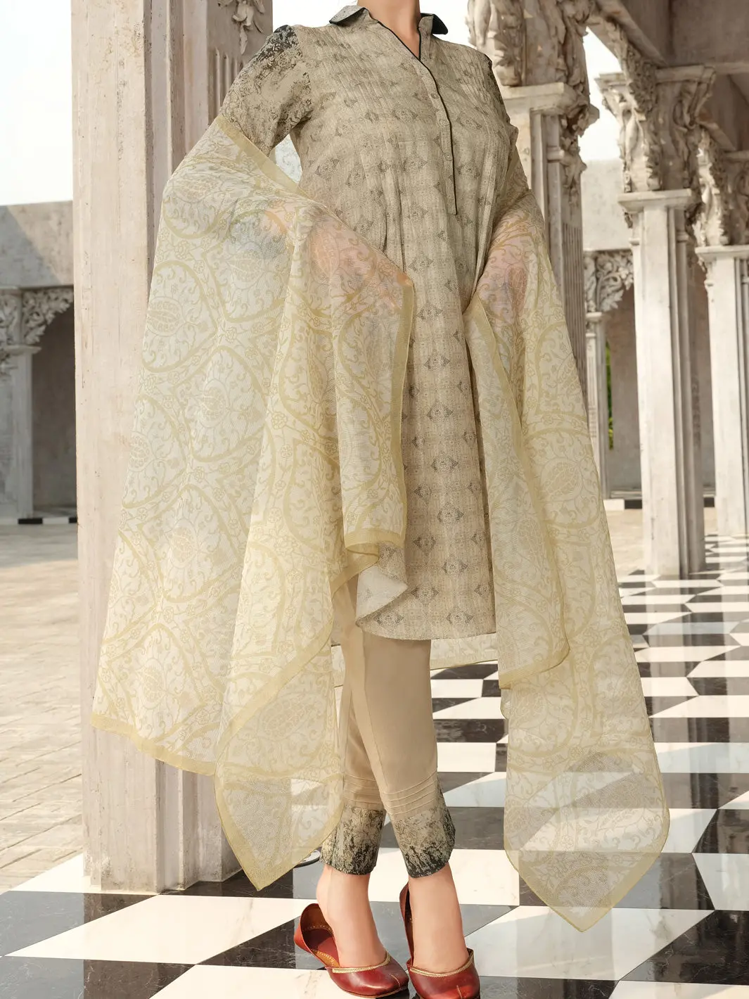Beige 3Pc Stitched - Alp-3Ps-810 1