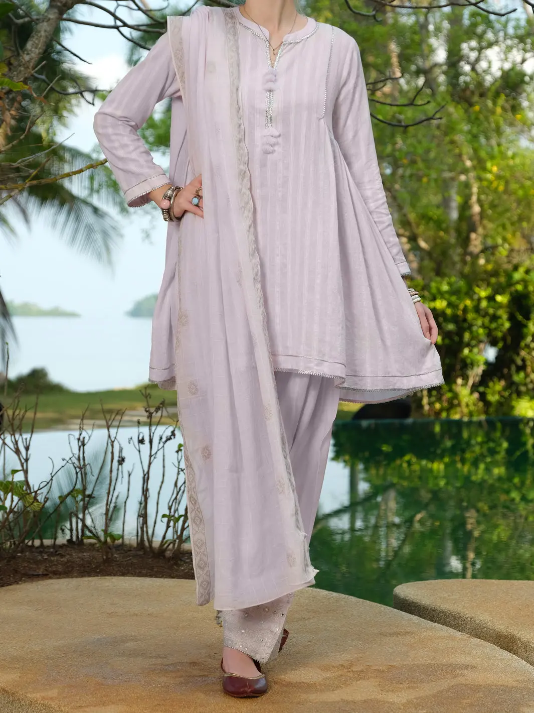 Purple Lawn 3Pc Stitched - Alp-3Ps-812 1