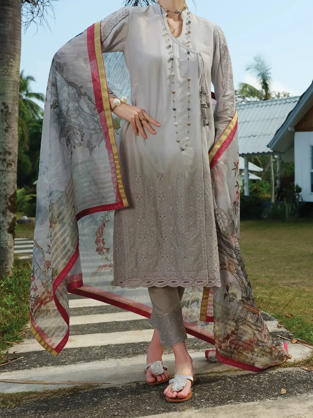 Grey 3Pc Unstitched - Alp-3Ps-831 1