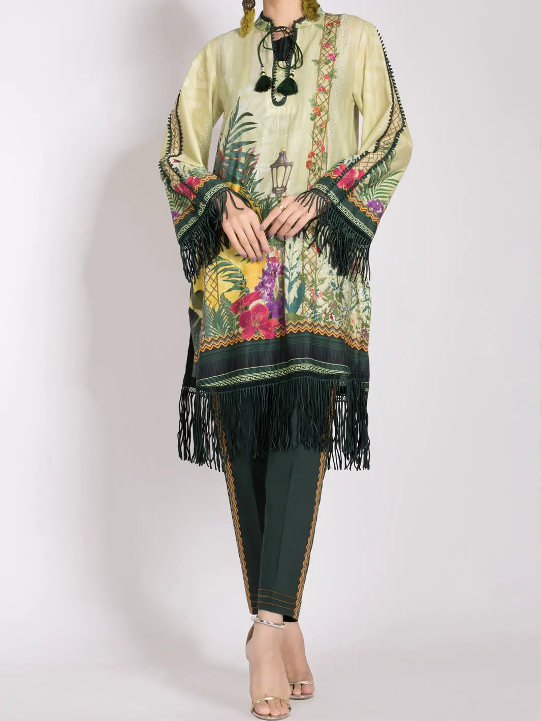 Pista Green Lawn 2Pc Unstitched - Alp-2Ps-997 1