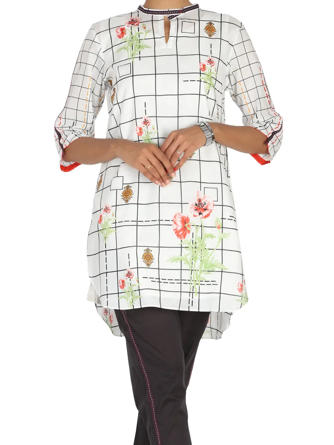 White Lawn Tunic - Alp-Lk-1016A 1