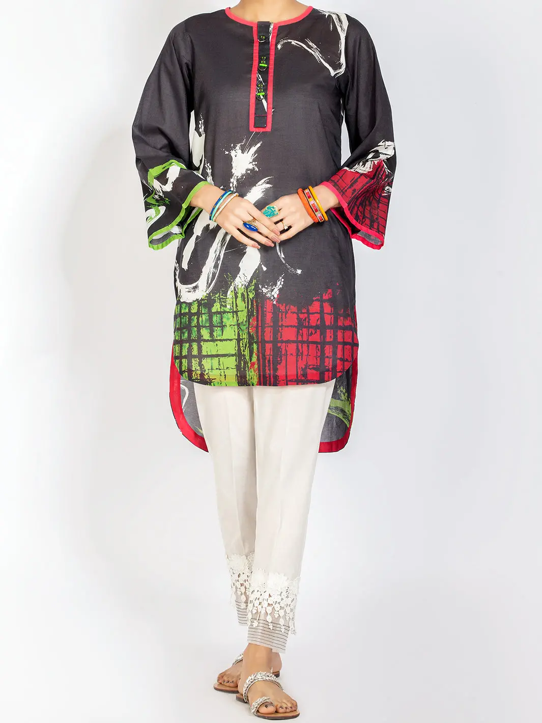 Black Lawn Tunic - Alp-Lk-1106 1