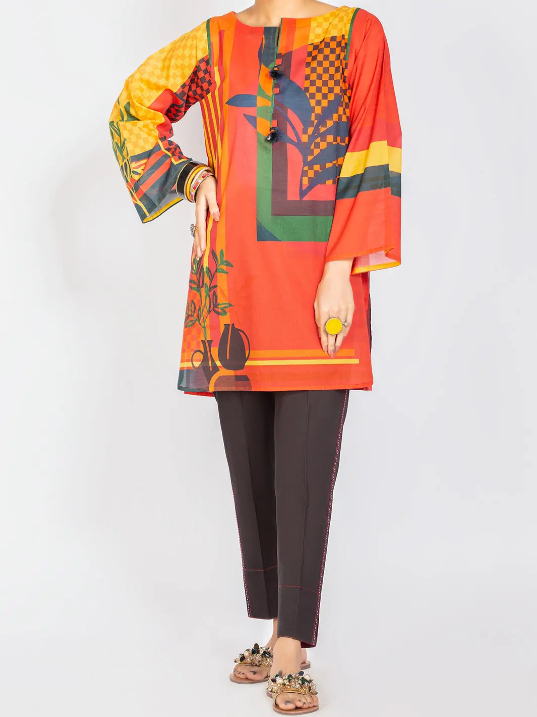 Red Lawn Tunic - Alp-Lk-1111 1