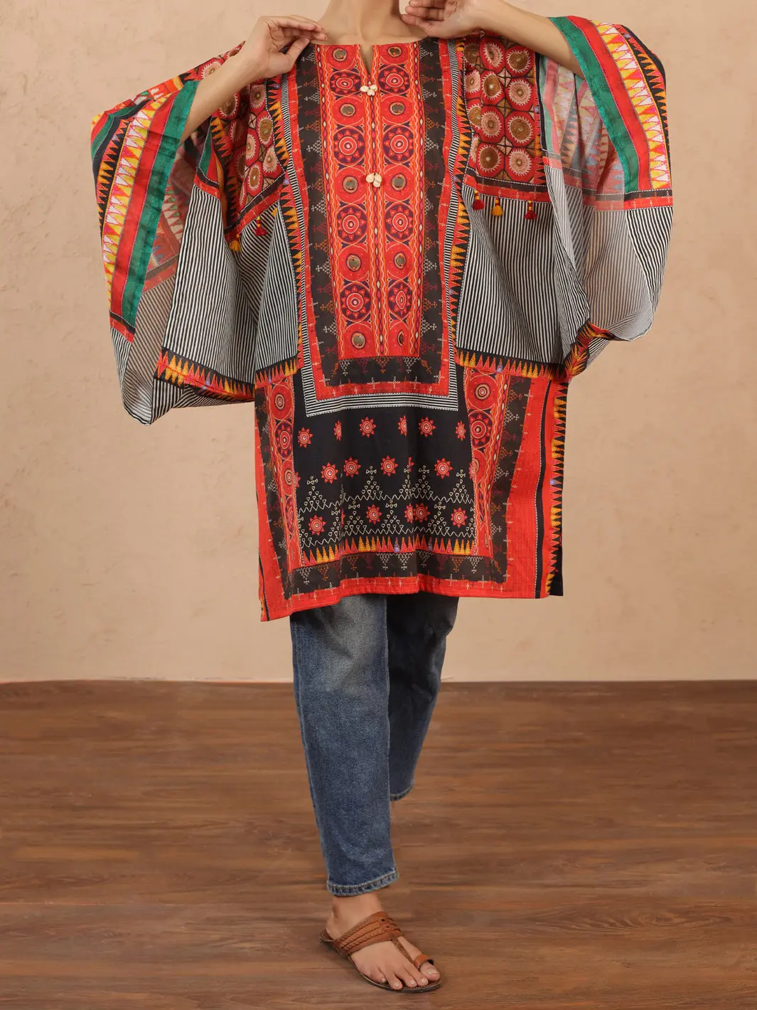 Maroon Cambric Tunic - Alp-Lk-1979 1