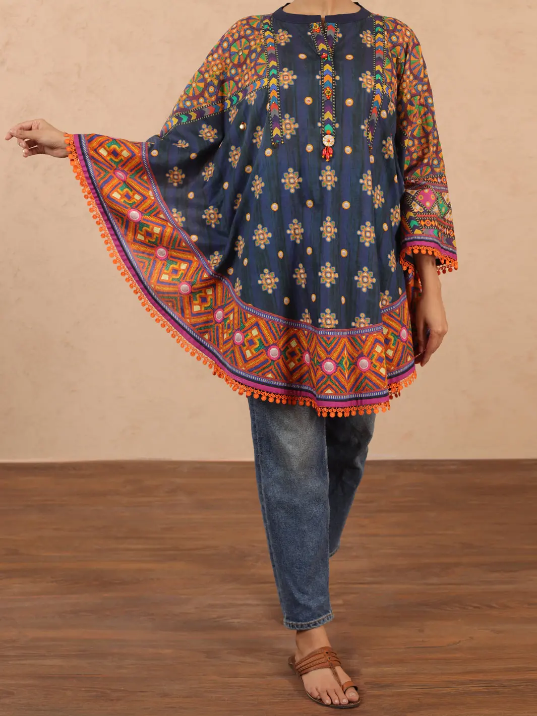 Multi Cambric Tunic - Alp-Lk-1982 1