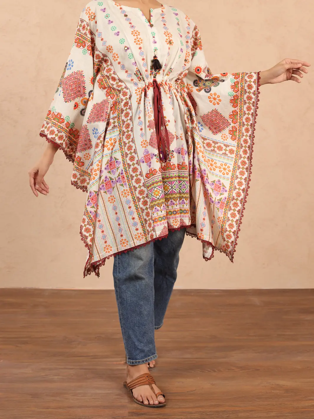 Off White Cambric Tunic - Alp-Lk-1983 1