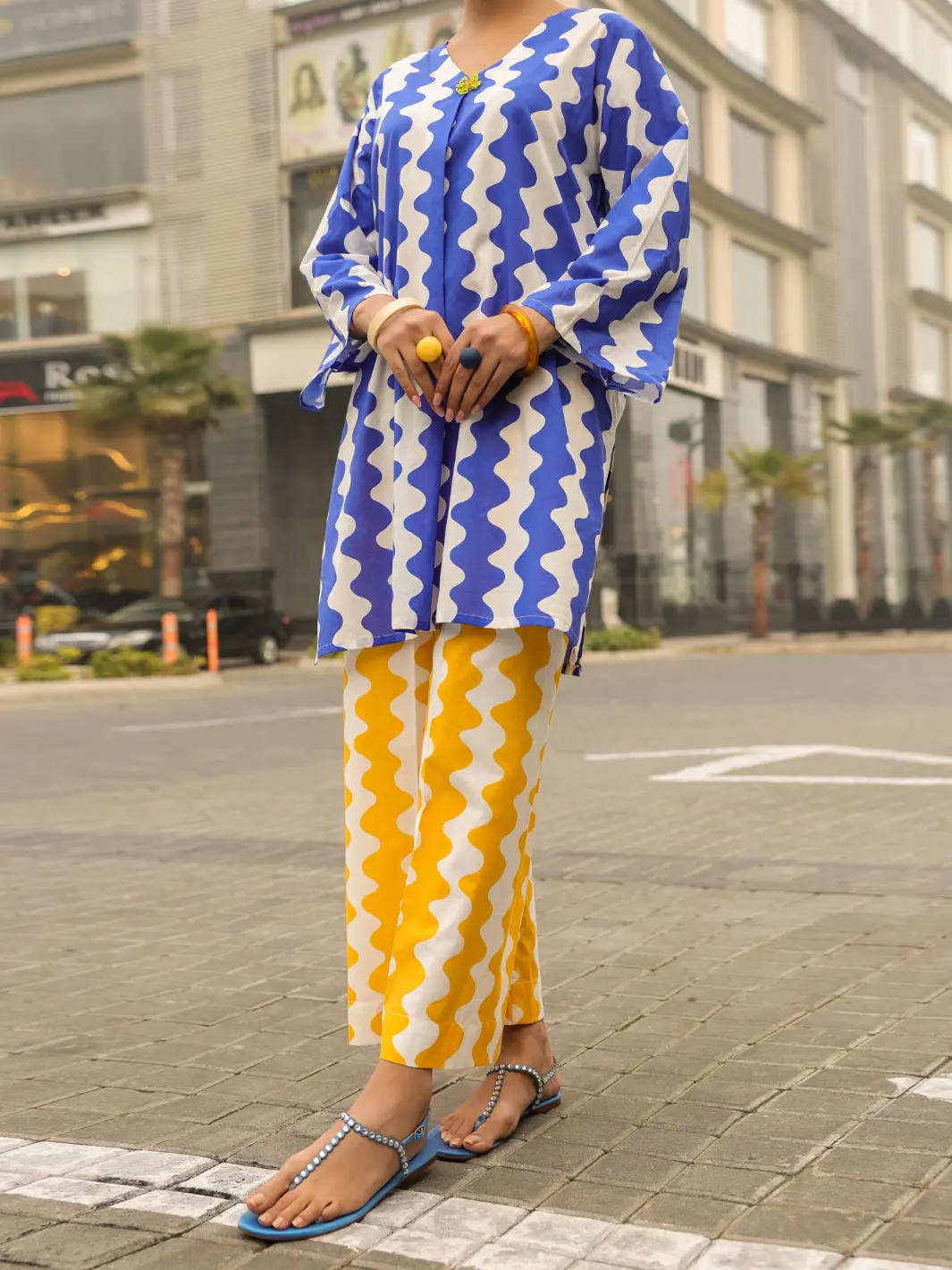 Blue Lawn Kurti - Alp-Slk-2542 1