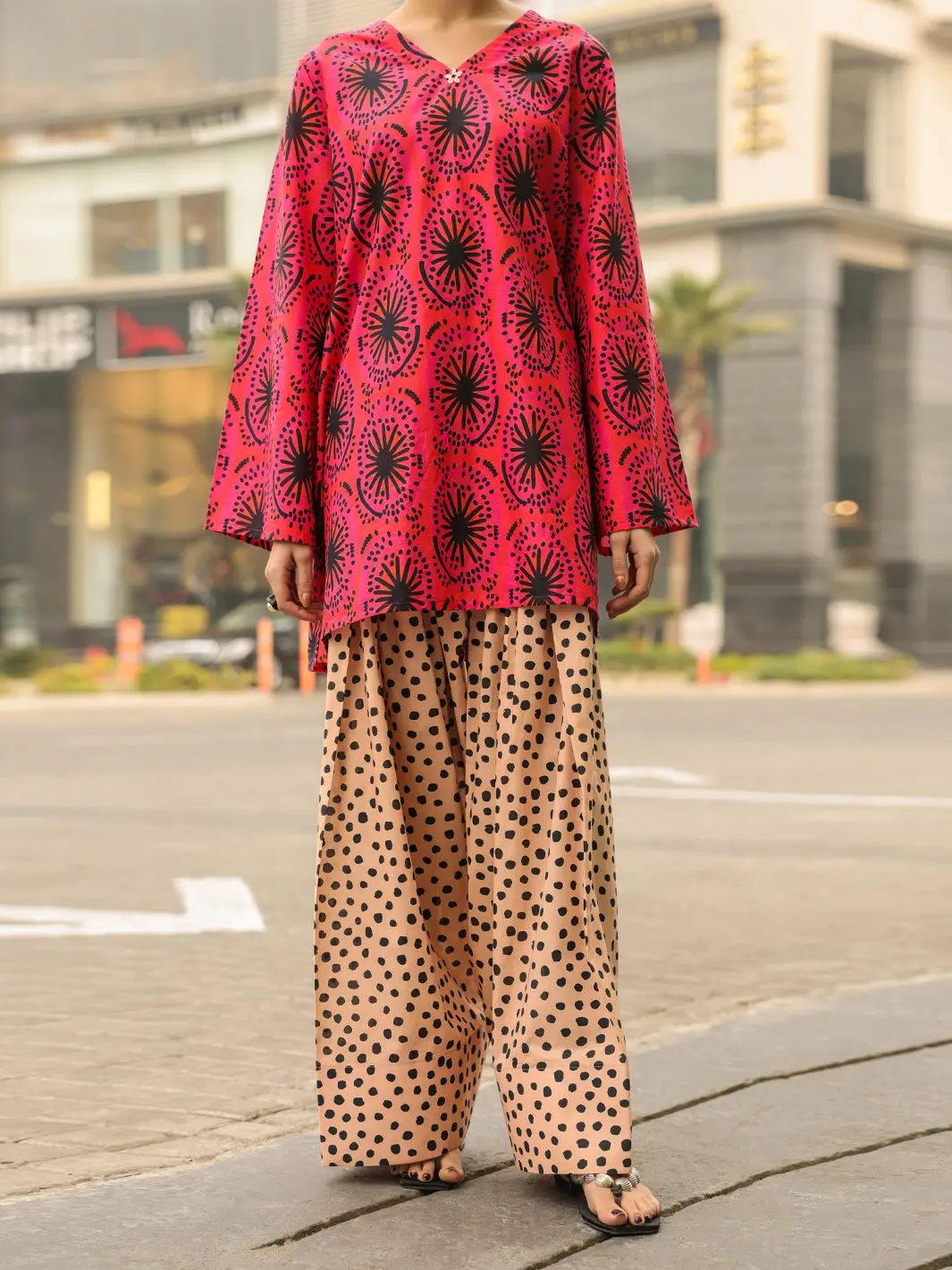 Pink Lawn Kurti - Alp-Slk-2550 1