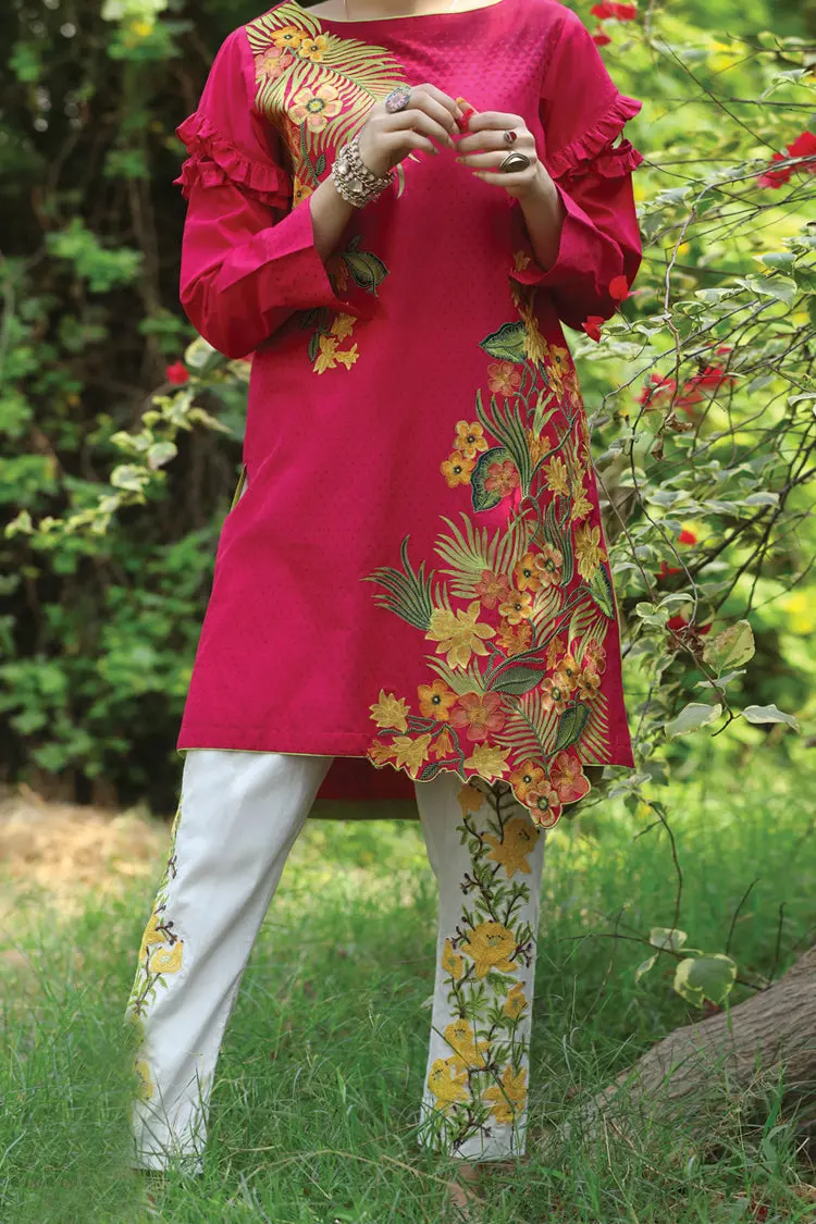 Pink Jacquard Tunic - Alp-Lk-514 1