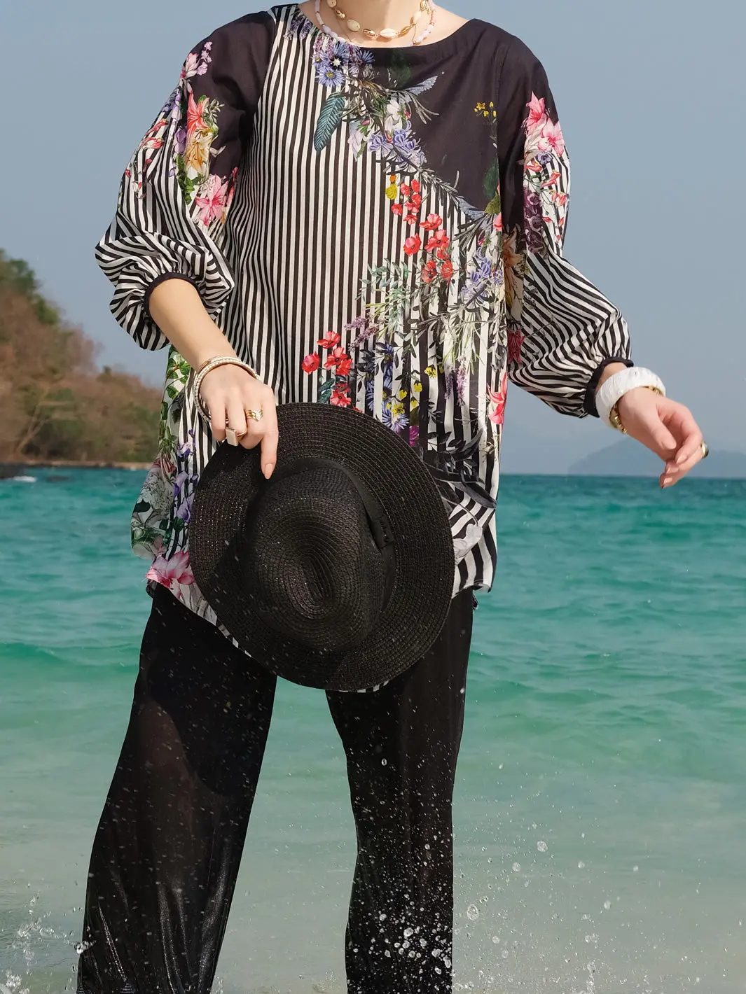 Black Lawn Tunic - Alp-Lk-671 1