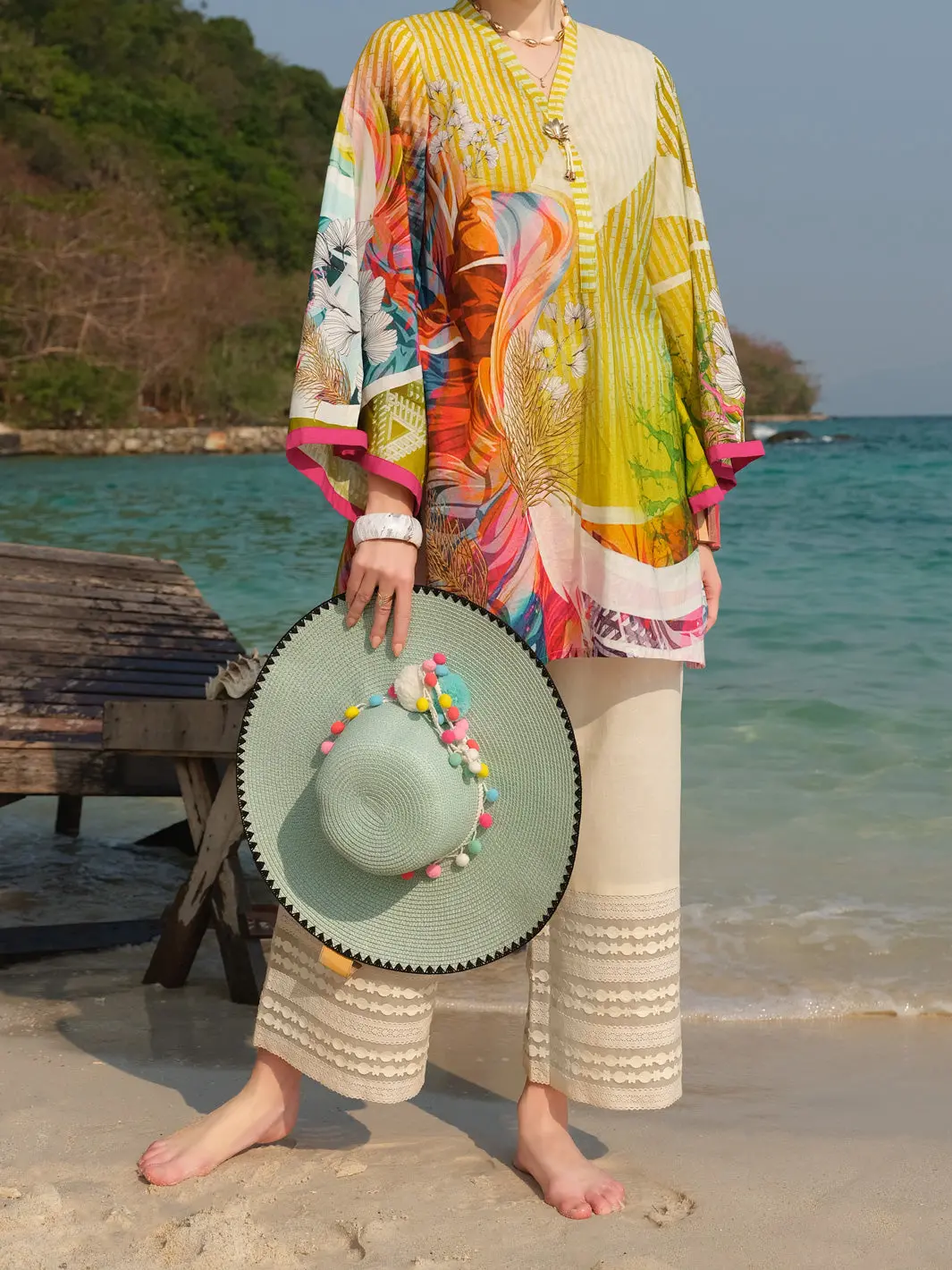 Yellow Lawn Tunic - Alp-Lk-672 1