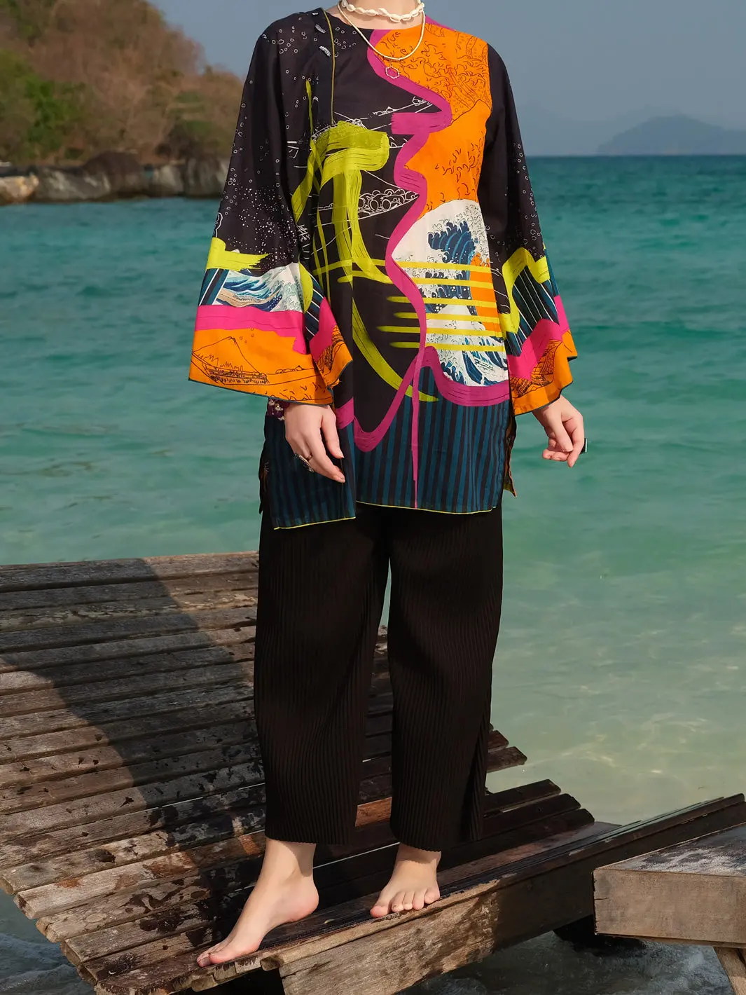 Black Lawn Tunic - Alp-Lk-673 1