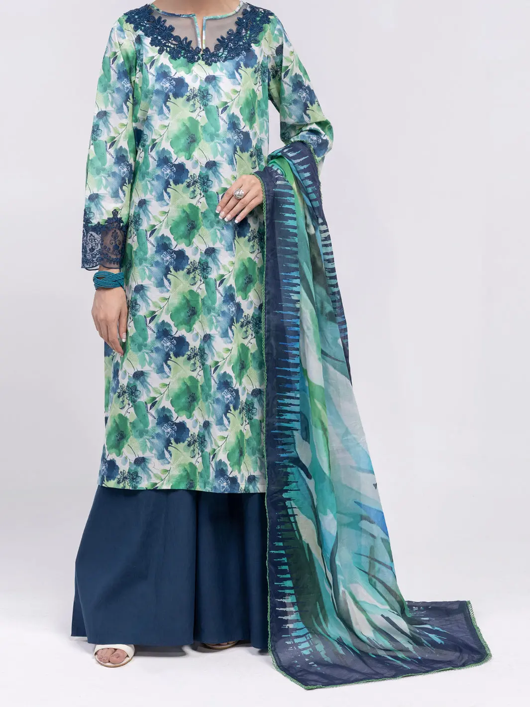Green Lawn 2Pc Unstitched - Alp-2Ps-Lkd-2473 1