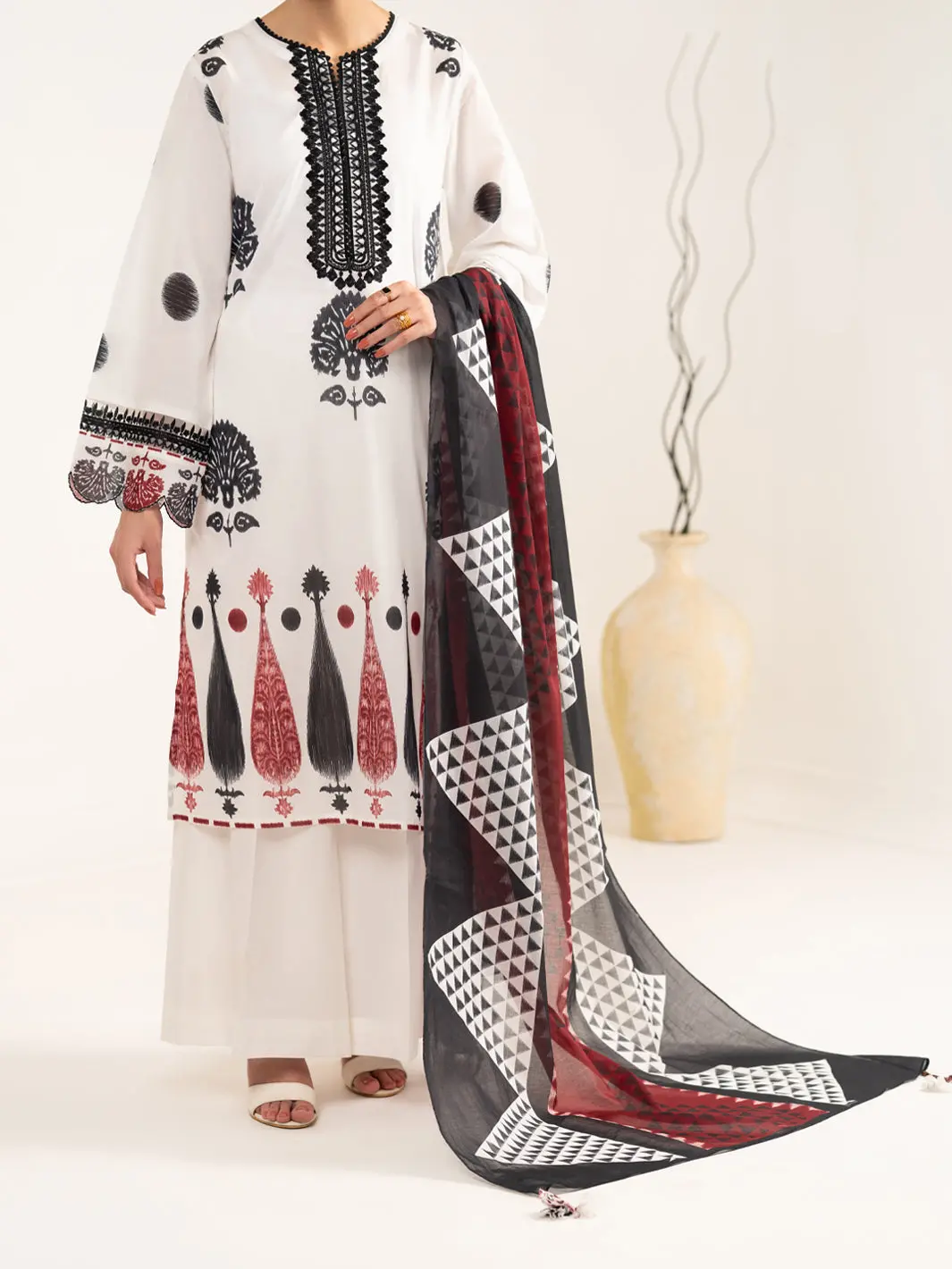 White Lawn Stitched 2Pc - Alp-2Ps-Lkd-2478 1