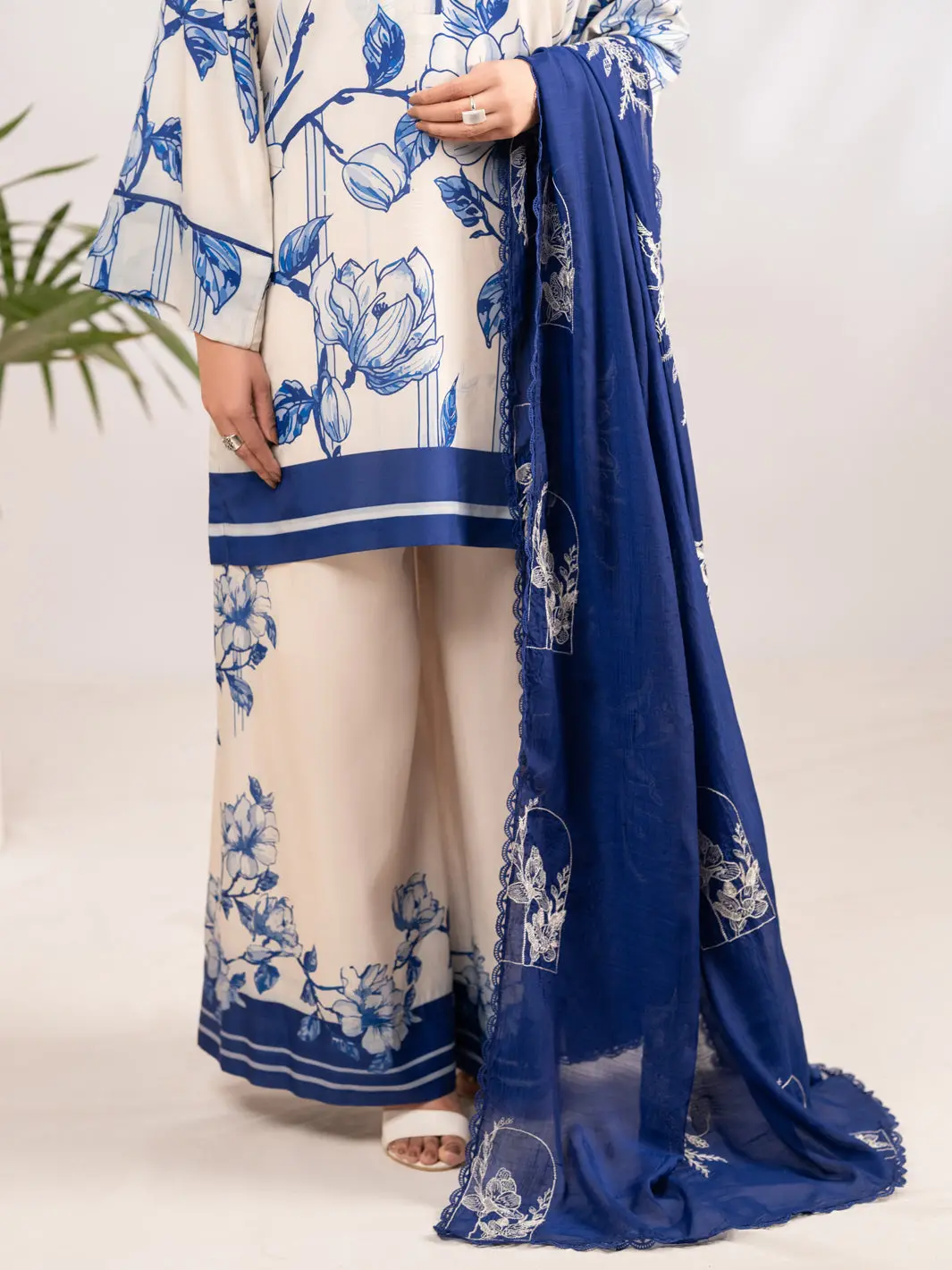 Blue Lawn Casual Dupatta - Alp-St-2338 1