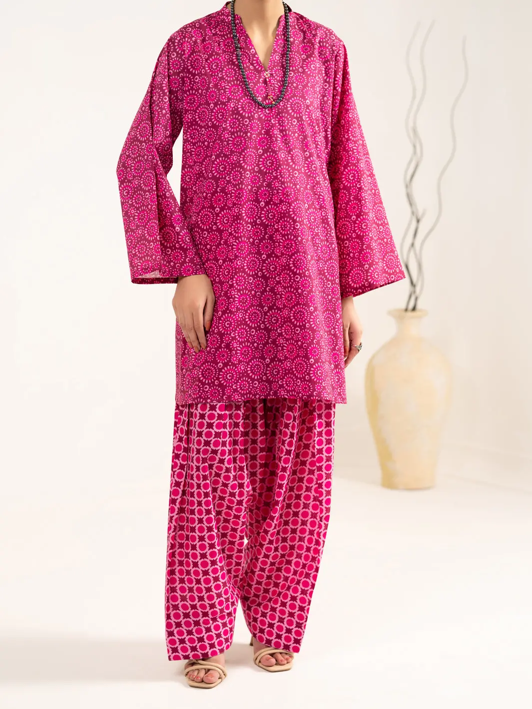 Fuchsia Lawn 2Pc Stitched - Alp-2Ps-Lks-2481 1
