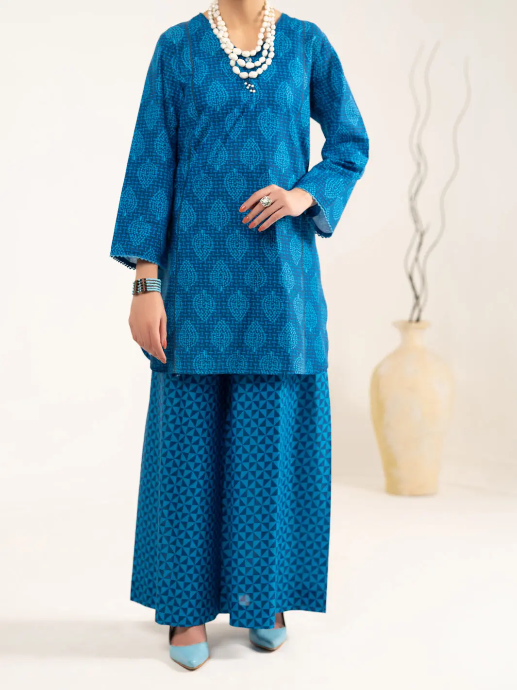 Blue Lawn 2Pc Stitched - Alp-2Ps-Lks-2483 1