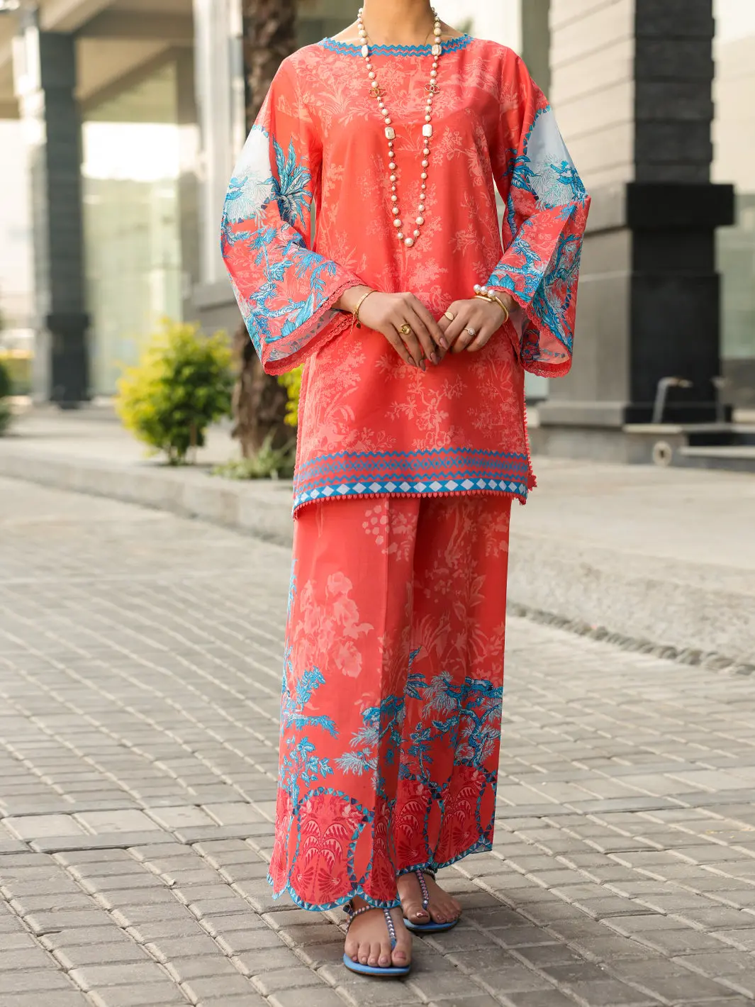 Pink Lawn 2Pc Stitched - Alp-2Ps-Lks-2487 1