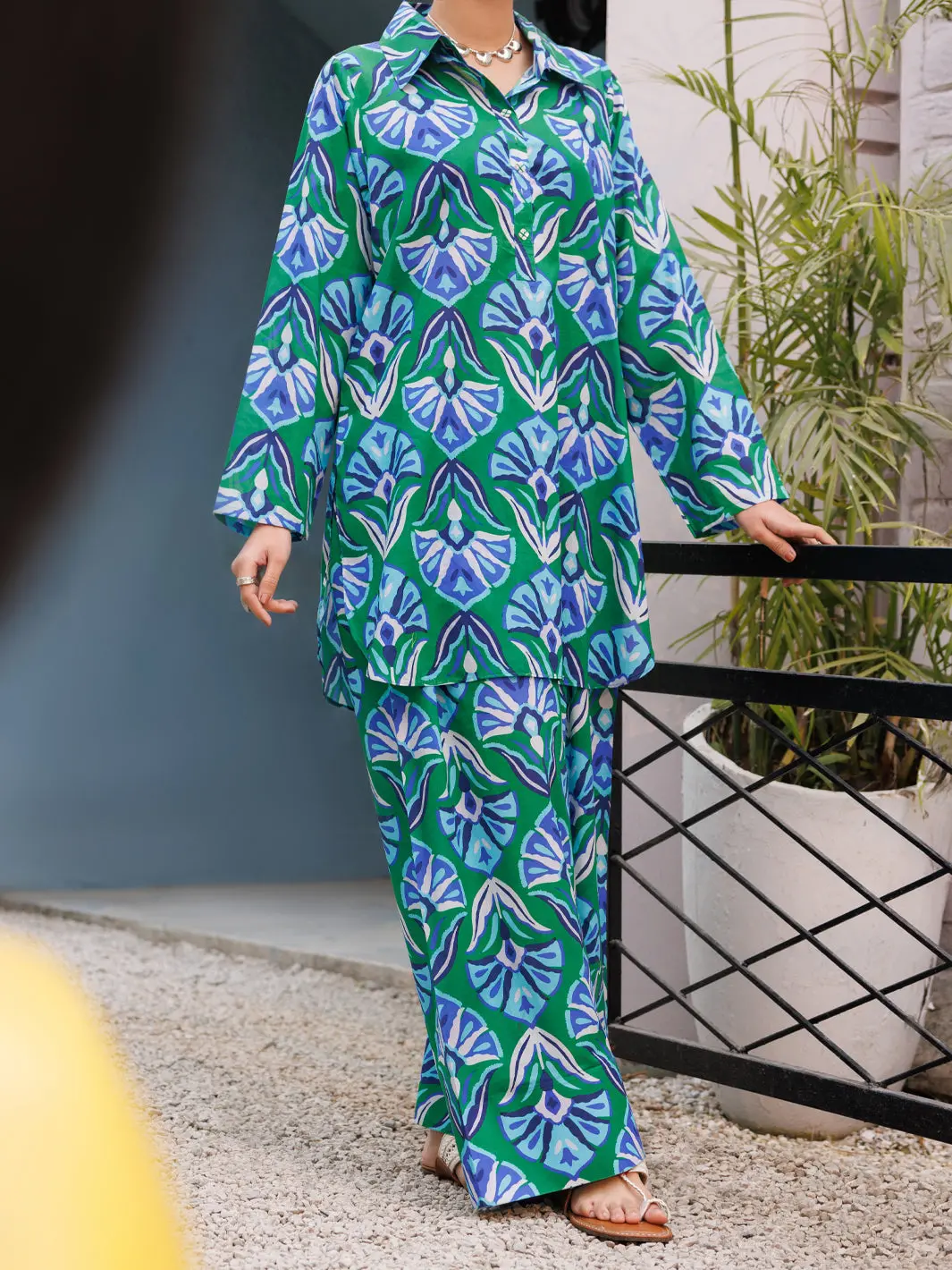 Green Lawn Co-Ord Set - Alp-2Ps-Lks-2504 1