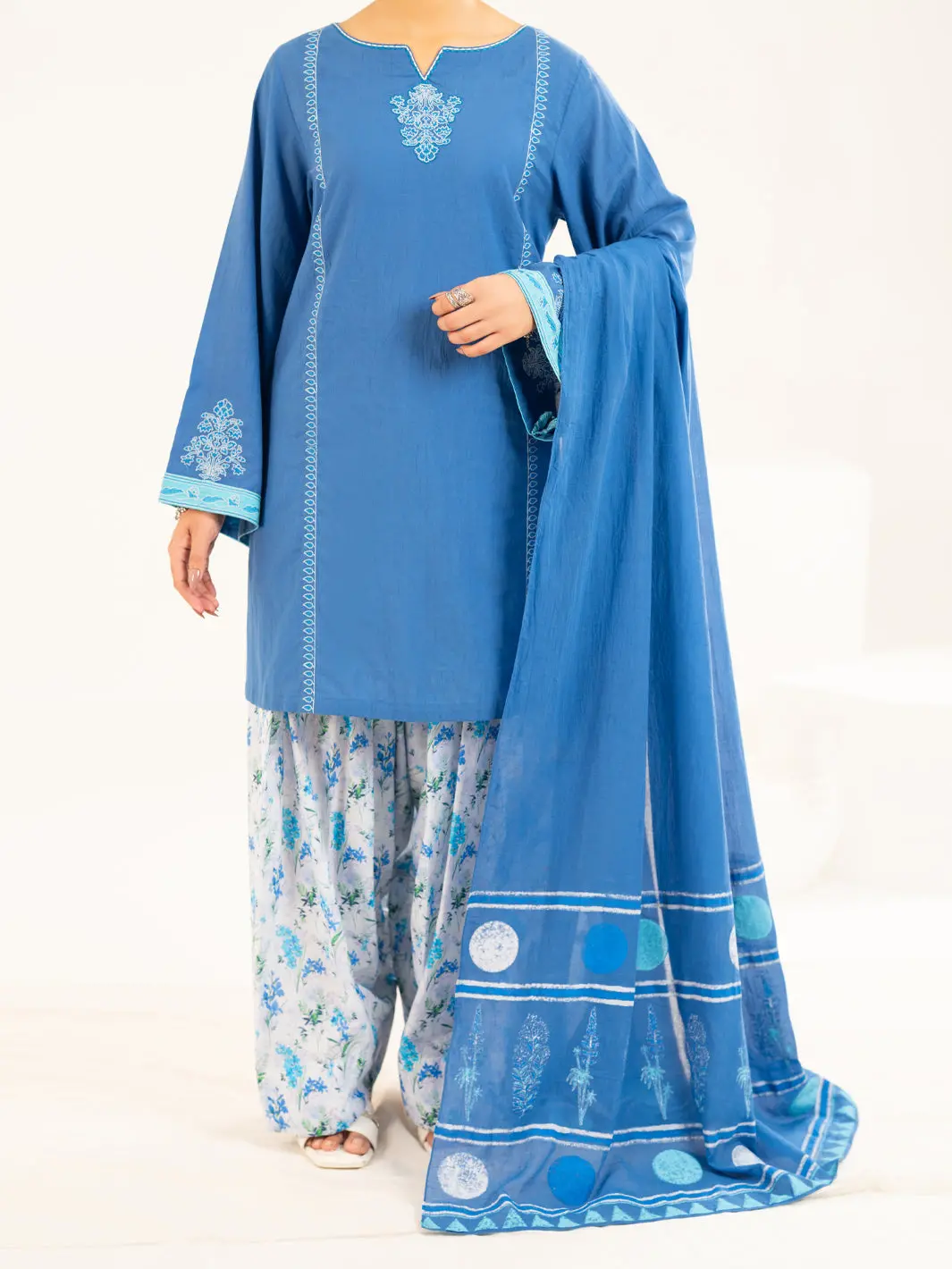 Blue Lawn Stitched 2Pc - Alp-2Ps-Lks-2534 1