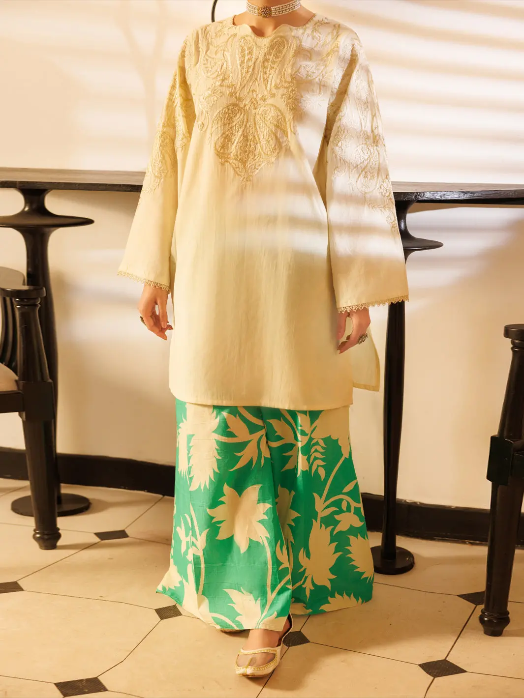Beige Lawn Stitched 2Pc - Alp-2Ps-Lks-2535 1