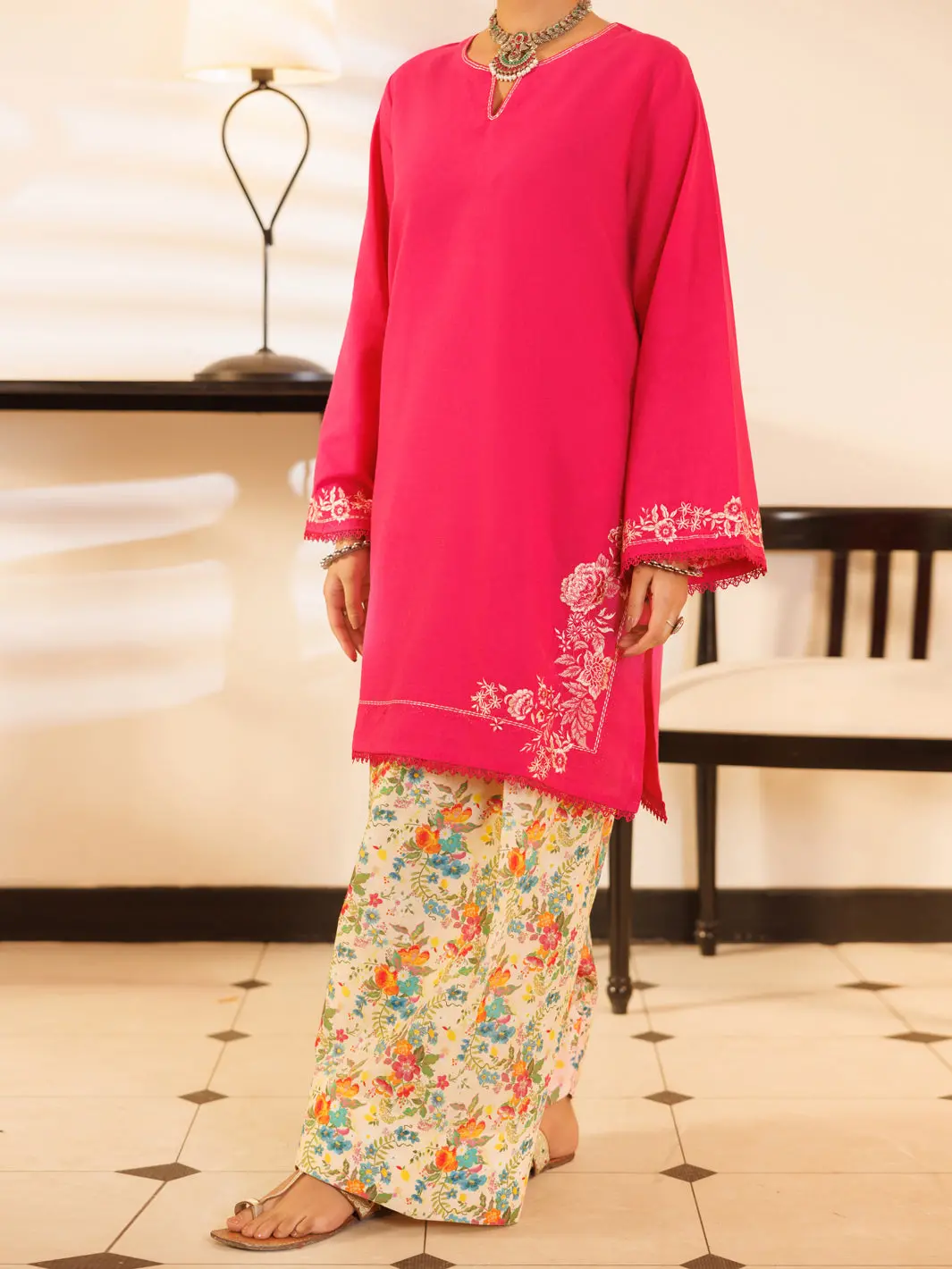 Pink Lawn Stitched 2Pc - Alp-2Ps-Lks-2536 1
