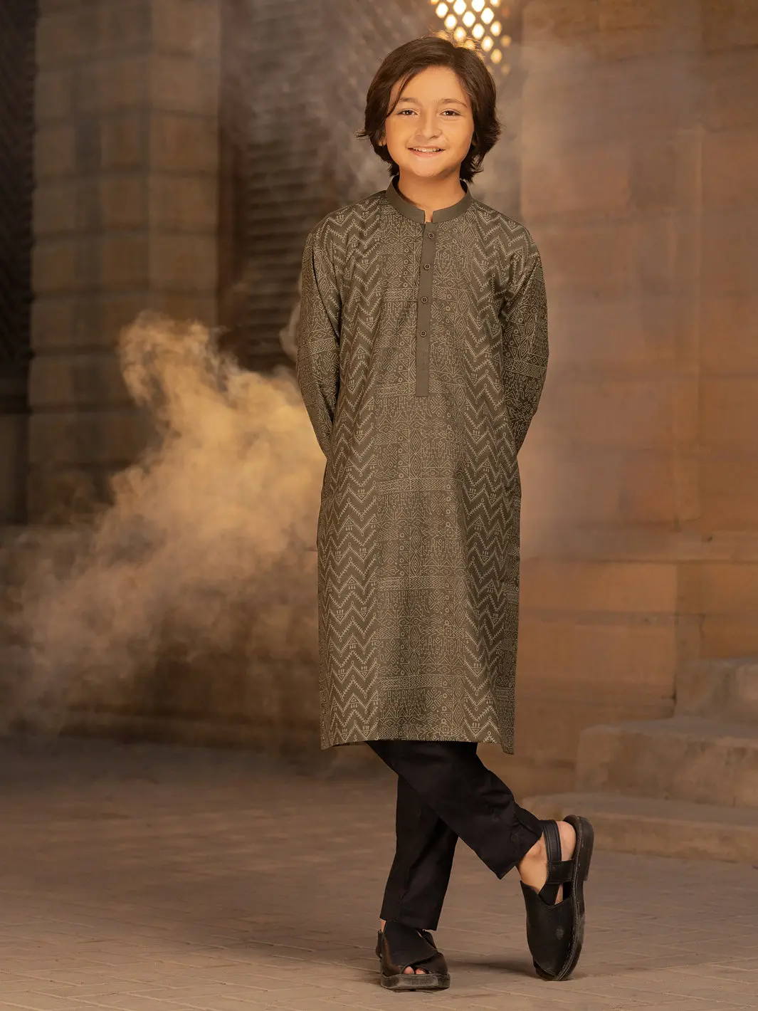 Olive Green Kurta - Alt-K-035D 1